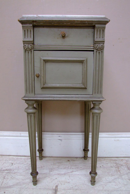 antique french bedside table